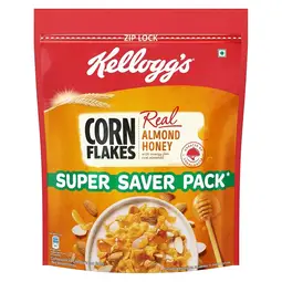 Kelloggs Real Almond Honey Corn Flakes Pouch
