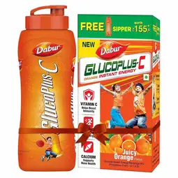 Dabur GlucoPlus C Orange Instant Energy Drink Carton