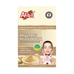 ALba Multani Mitti Pack Pure Fullers Earth Powder for Handcrafted Face Body and Hair Pack