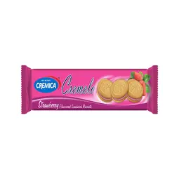 CREMICA Cremelo Strawberry Flavoured Sandwich Biscuits