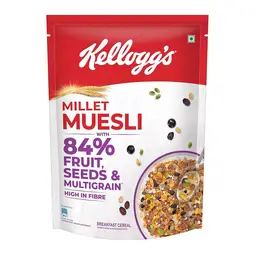 Kelloggs Millet Muesli with 84% Fruit, Seeds and Multigrain Pouch
