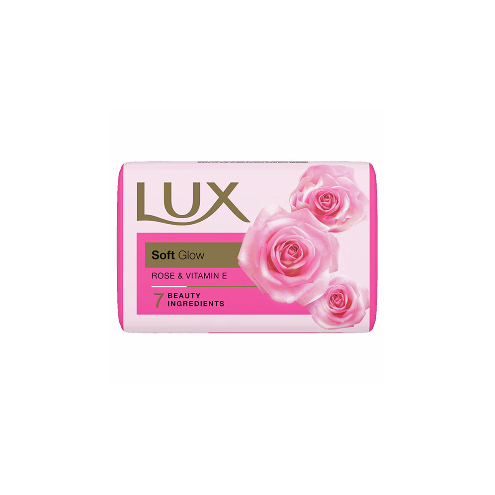 LUX Soft Glow Rose and Vitamin E Soap with 7 Beauty Ingredients