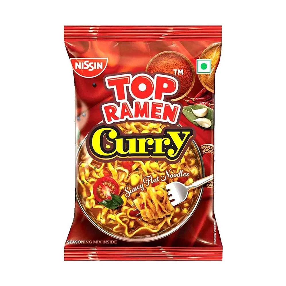 TOP RAMEN Curry Saucy Flat Noodles