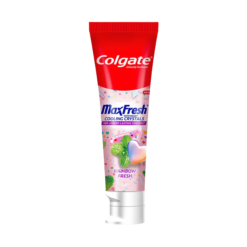 Colgate maxFresh Rainbow Fresh Toothpaste with Heart Cooling Crystals