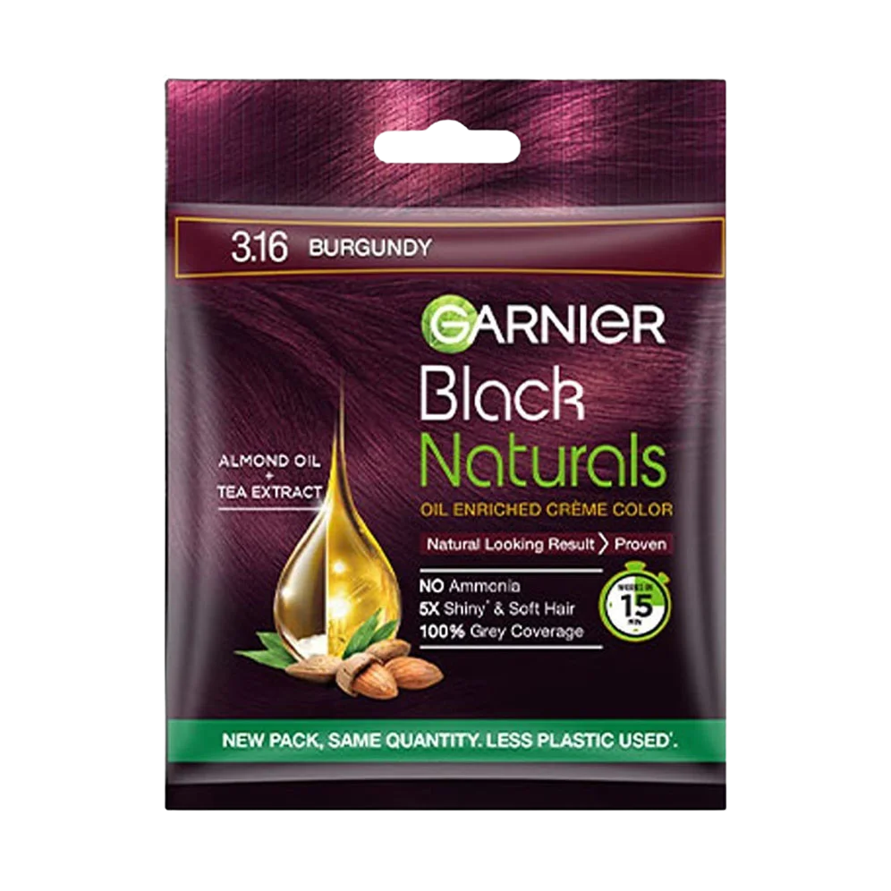 GARNIeR Black Naturals 3.16 Burgundy Oil Enriched Creme Hair Color