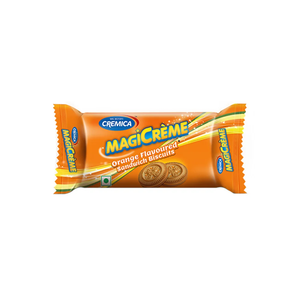 CREMICA Magicreme Orange Flavoured Sandwich Biscuits