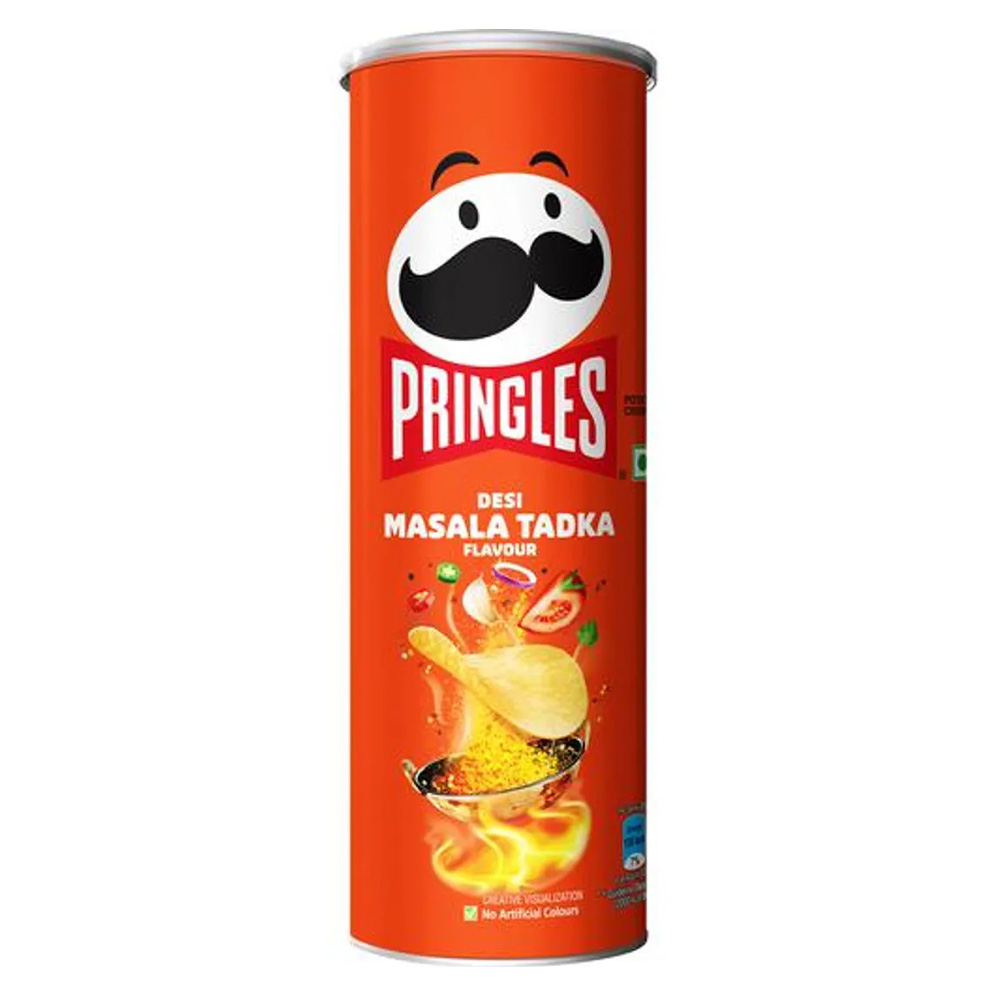 PRINGLES Desi Masala Tadka Flavour Potato Crisps