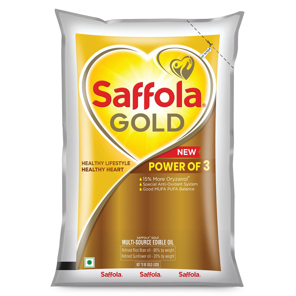 Saffola Gold Healthy Lifestyle Edible Oil Pouch