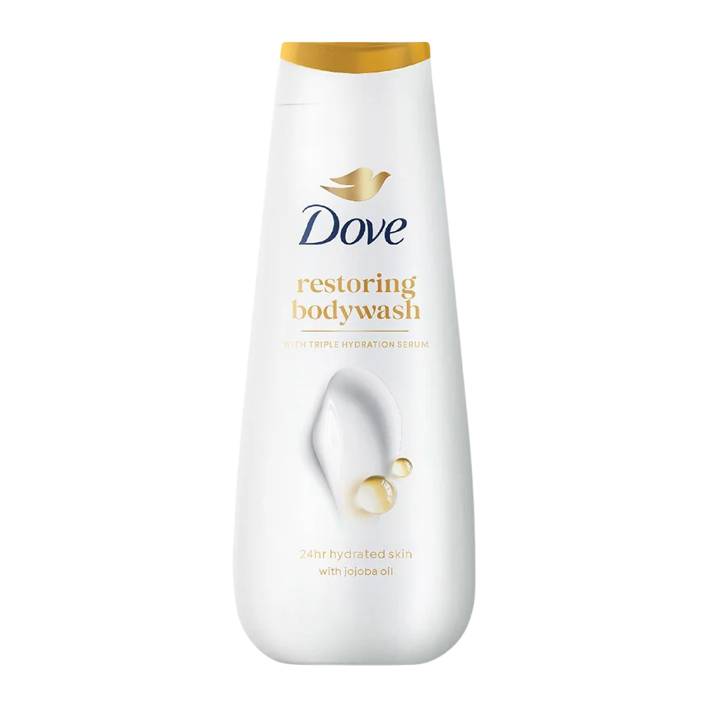 Dove Restoring Body Wash with Triple Hydration Serum with Jojoba Oil