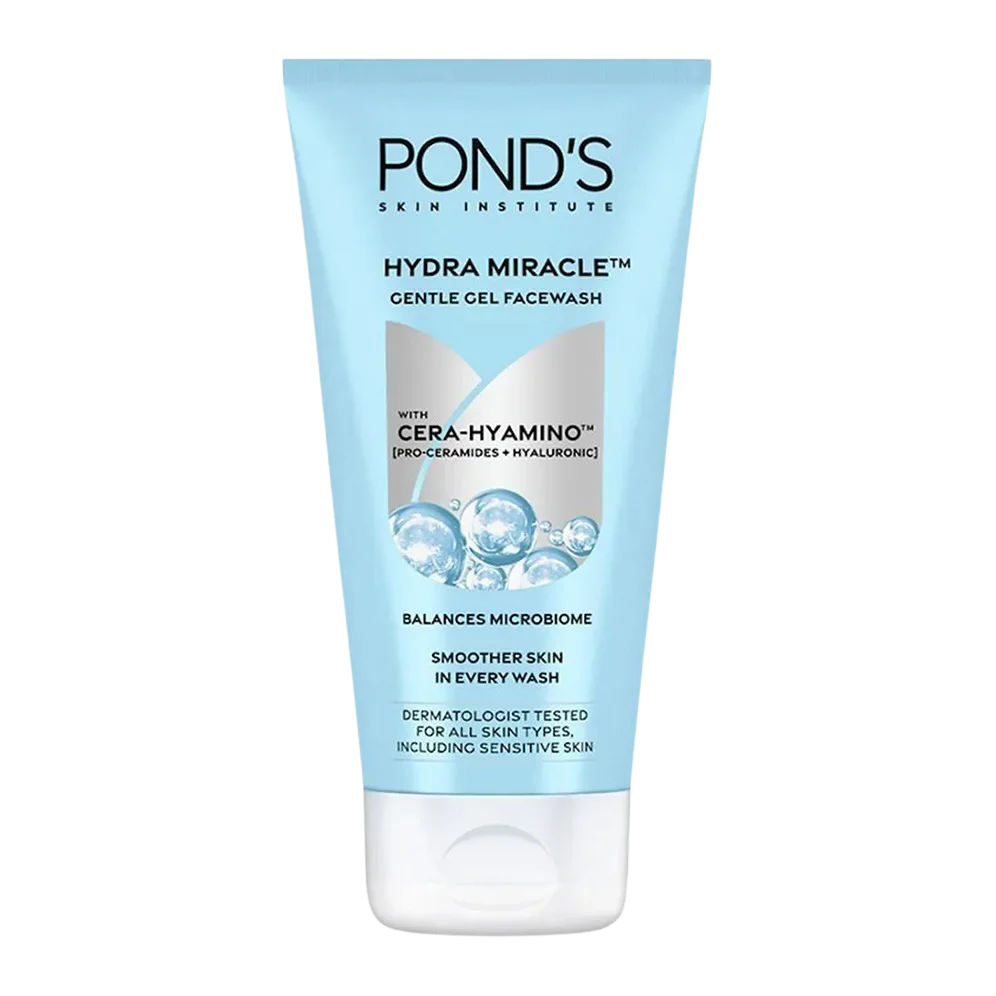 PONDS Hydra Miracle Gentle Gel Face Wash with Cera Hyamino Pro Ceramides + Hyaluronic