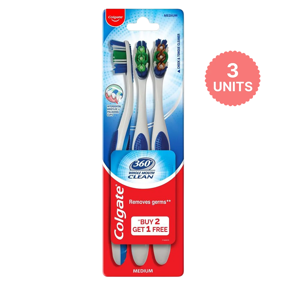 Colgate 360 Degree Whole Mouth Clean Medium Toothbrush