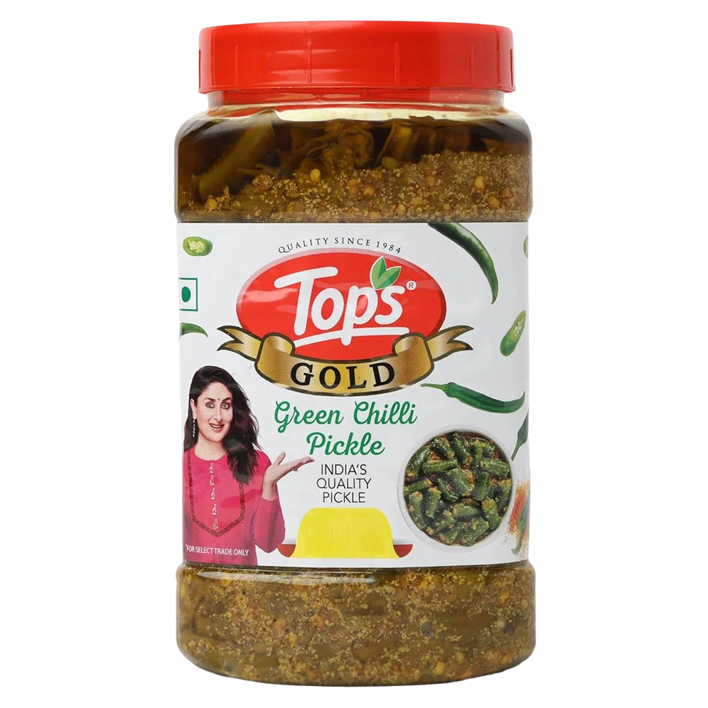 Tops Gold Green Chilli Pickle