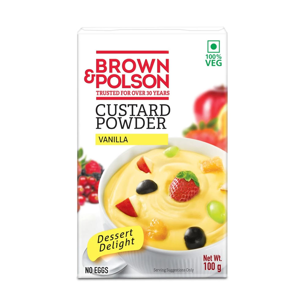BROWN and POLSON Vanilla Custard Powder with No Eggs