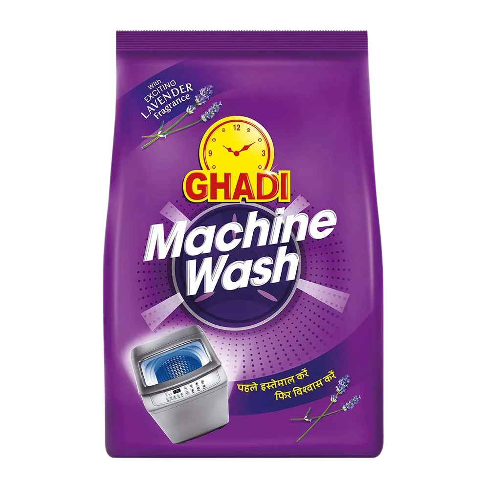GHADI Machine Wash Detergent Powder with Exciting Lavender Fragrance