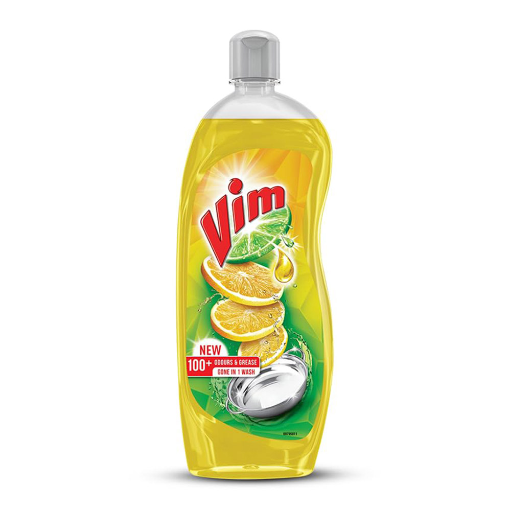 Vim Lemon Dishwash Gel Bottle with Power of Lemons