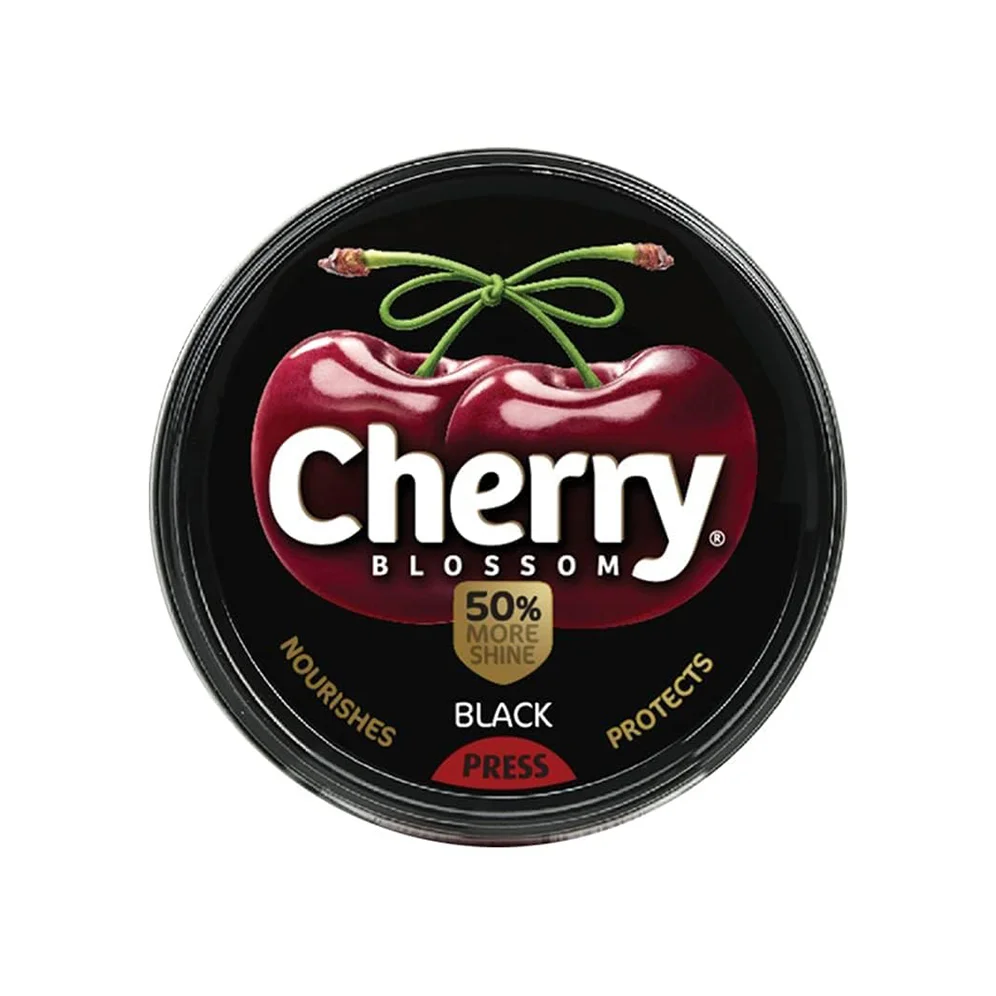 Cherry Blossom Black Shoe Polish Cream