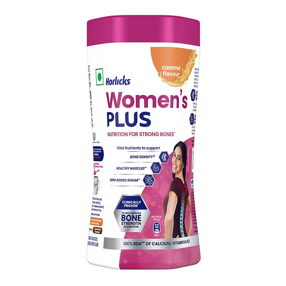 Horlicks Women Plus Caramel Flavour Health Drink Jar