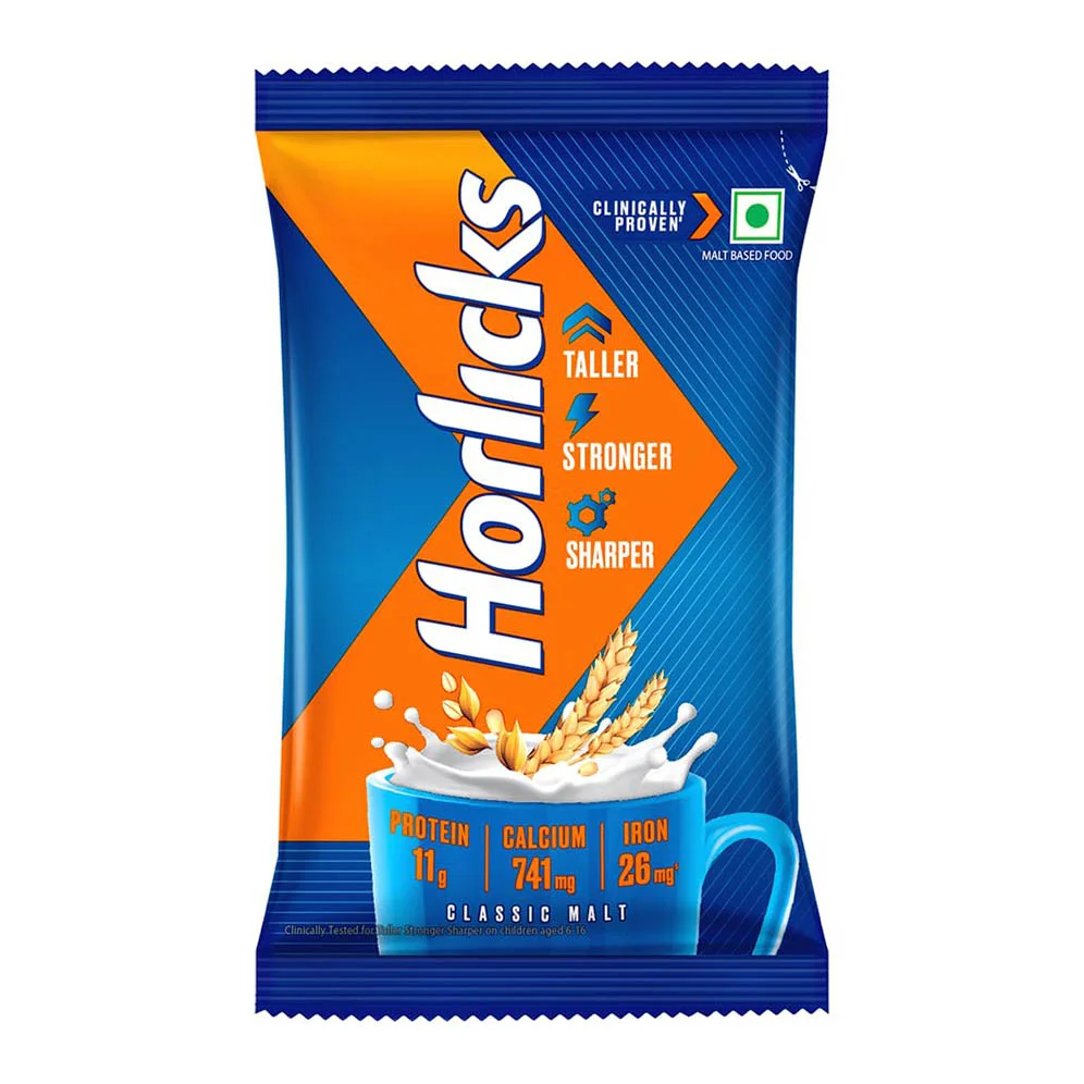 Horlicks Classic Malt Nutrition Drink Pouch