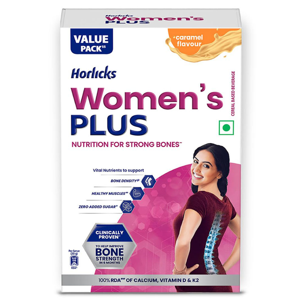 Horlicks Women Plus Caramel Flavour Health Drink Carton