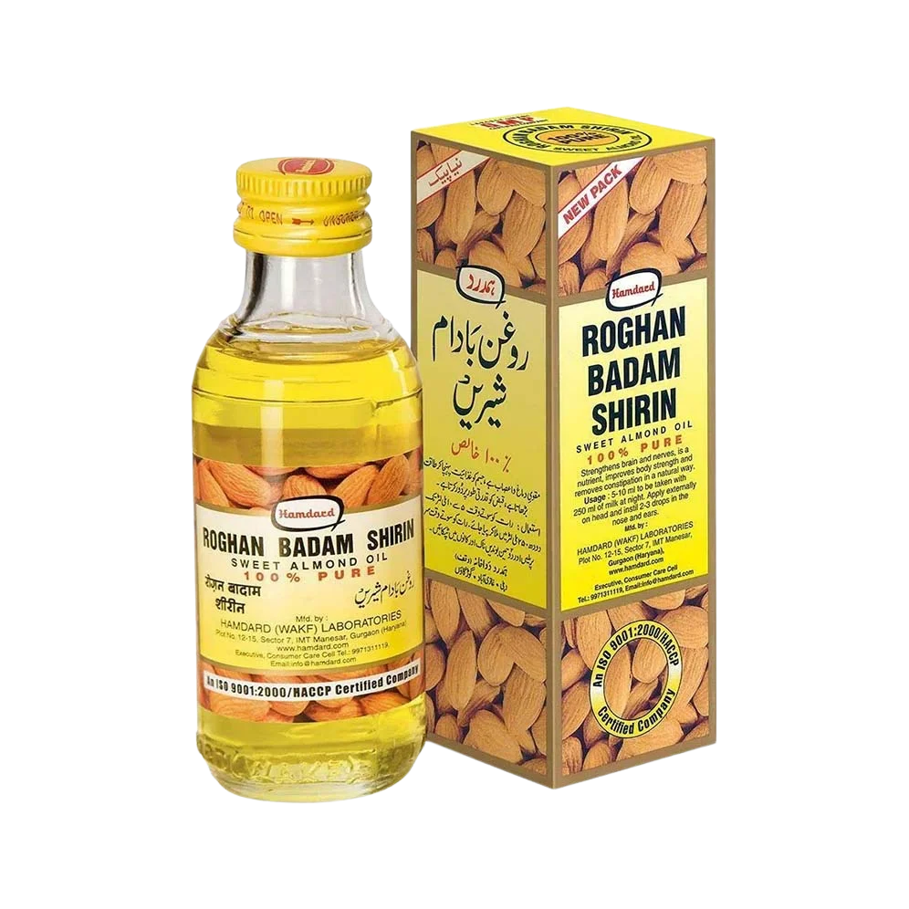 Hamdard Roghan Badam Shirin Sweet Almond Oil 100% Pure