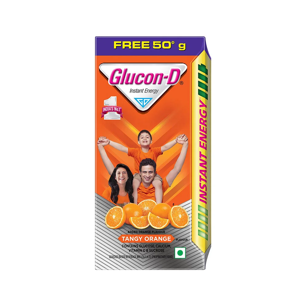Glucon D Tangy Orange Instant Energy Drink Carton
