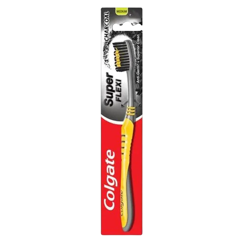 Colgate Super Flexi Charcoal Medium Toothbrush