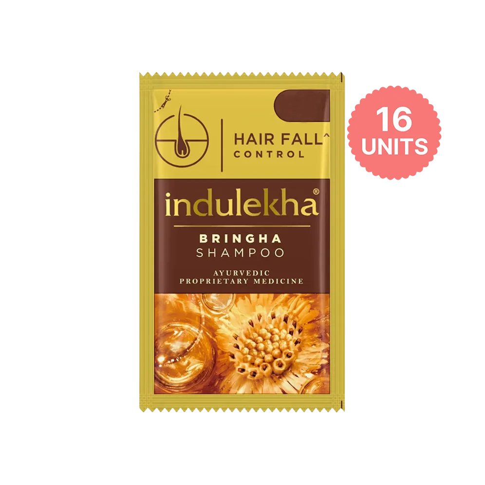 indulekha Bringha Shampoo for Hairfall Control an Ayurvedic Proprietary Medicine Sachet