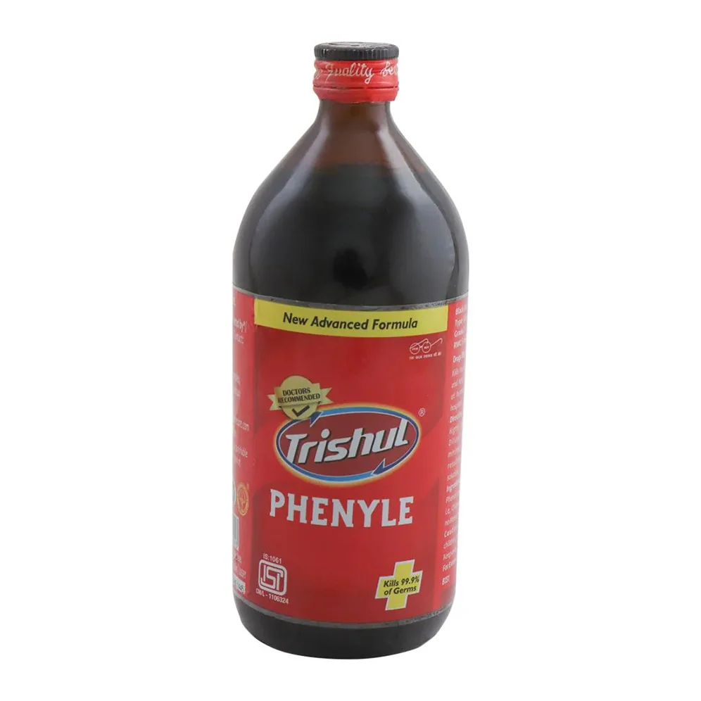 Trishul Black Phenyle Bottle for Kills 99.9% of Germs