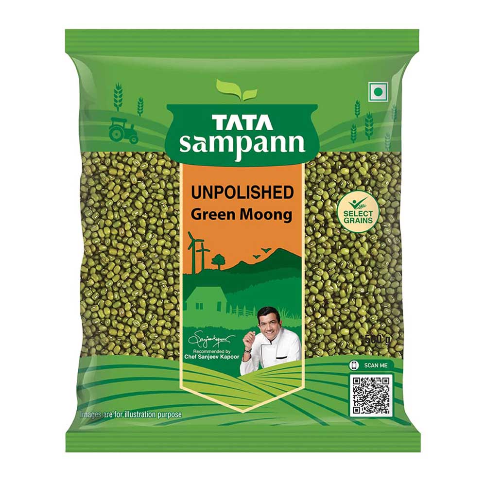 TATA sampann Unpolished Green Moong Sabut