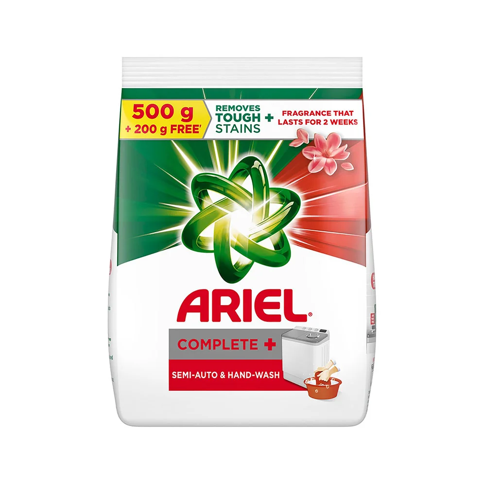 ARIEL Complete Semi Auto and Hand Wash Pouch Detergent Powder