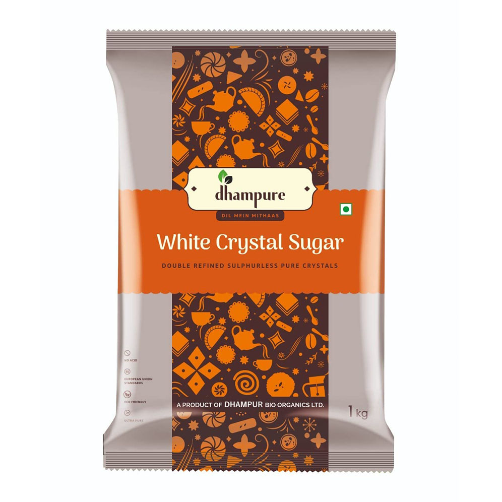 dhampure Double Refined Sulphurless Pure White Crystal Sugar