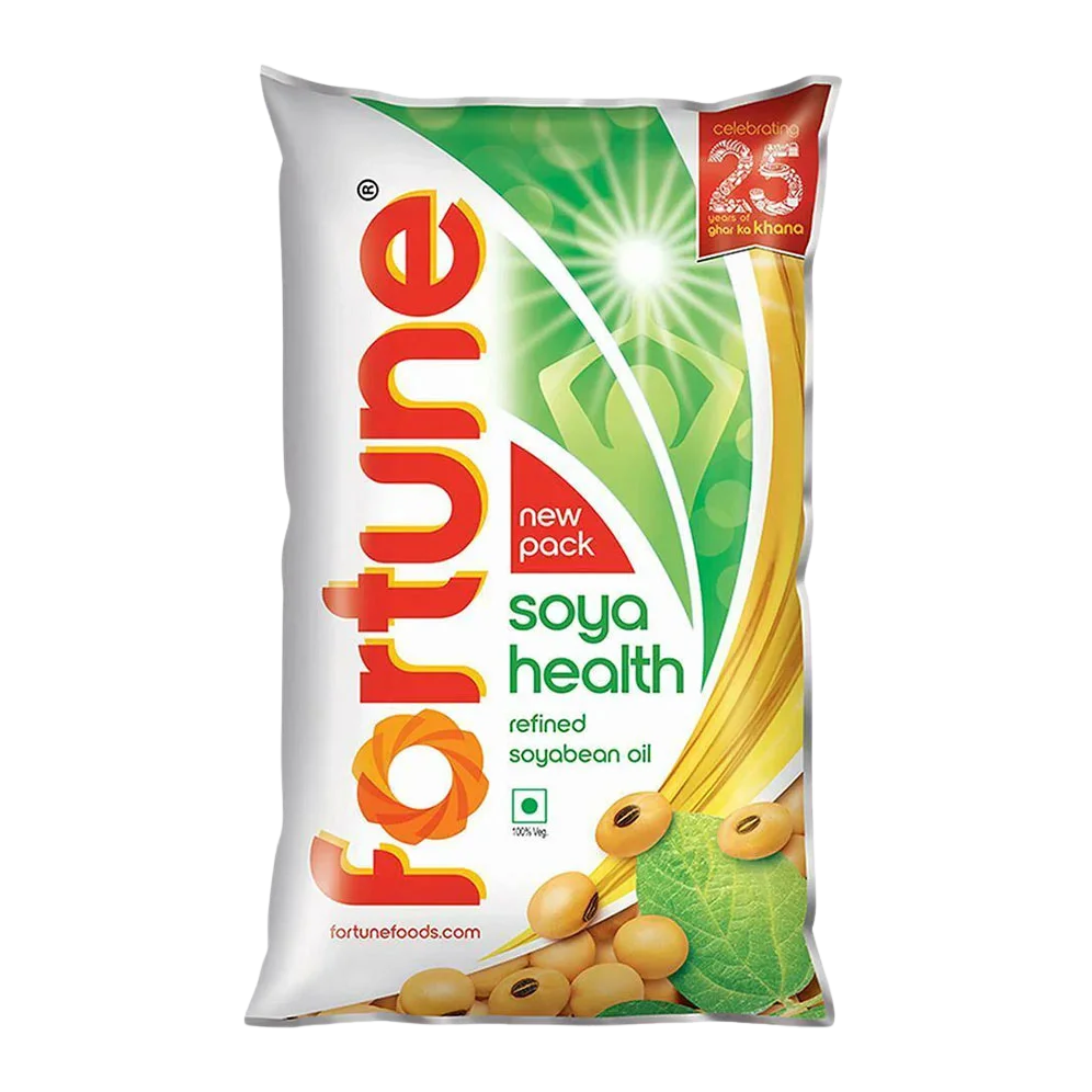 fortune Soya Health Refined Soyabean Oil Pouch
