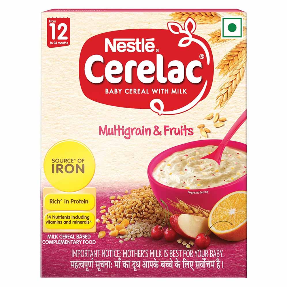 Nestle Cerelac Multigrain and Fruits Baby Cereal with Milk for 12 to 24 Months
