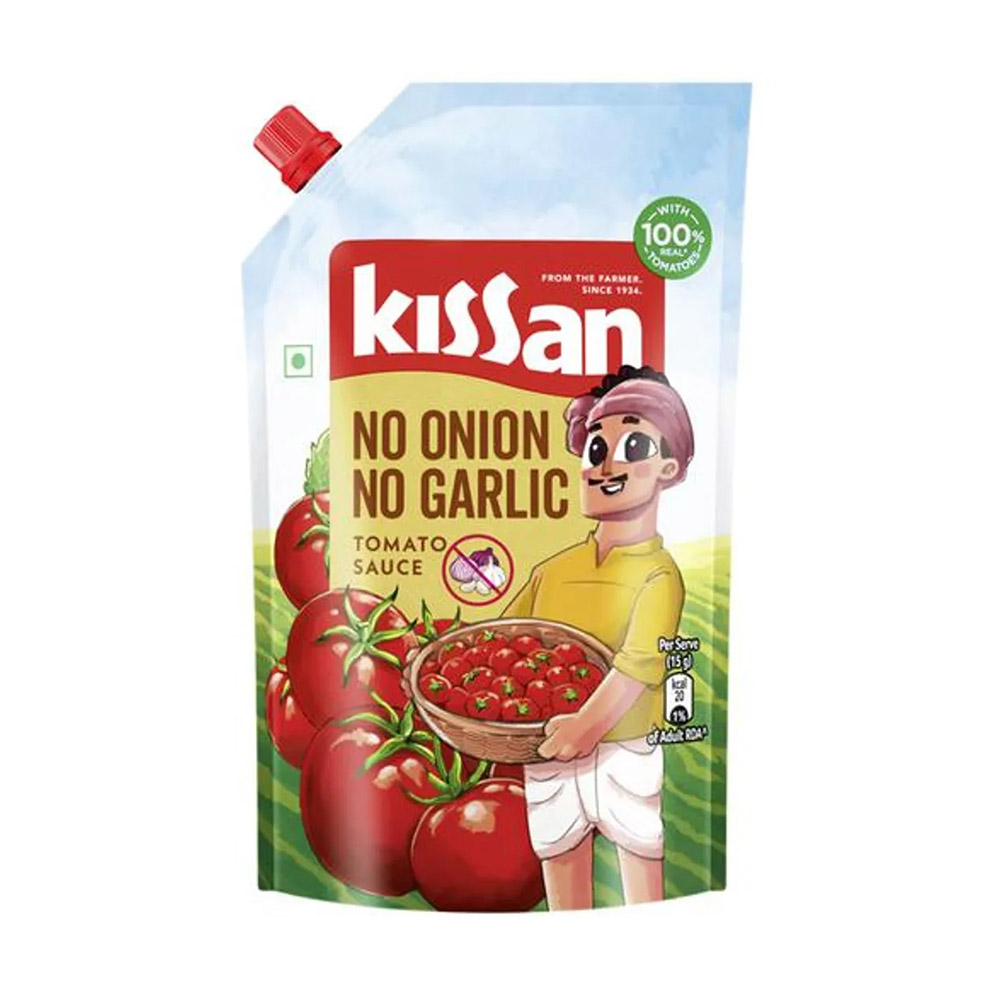 kissan No Onion No Garlic Tomato Sauce Pouch