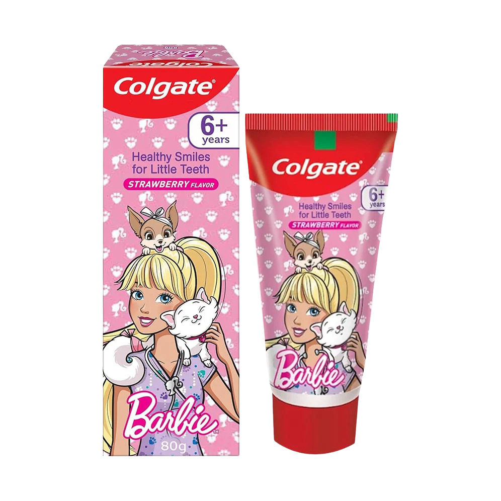 Colgate Barbie Strawberry Flavor 6+ Years Kids Toothpaste