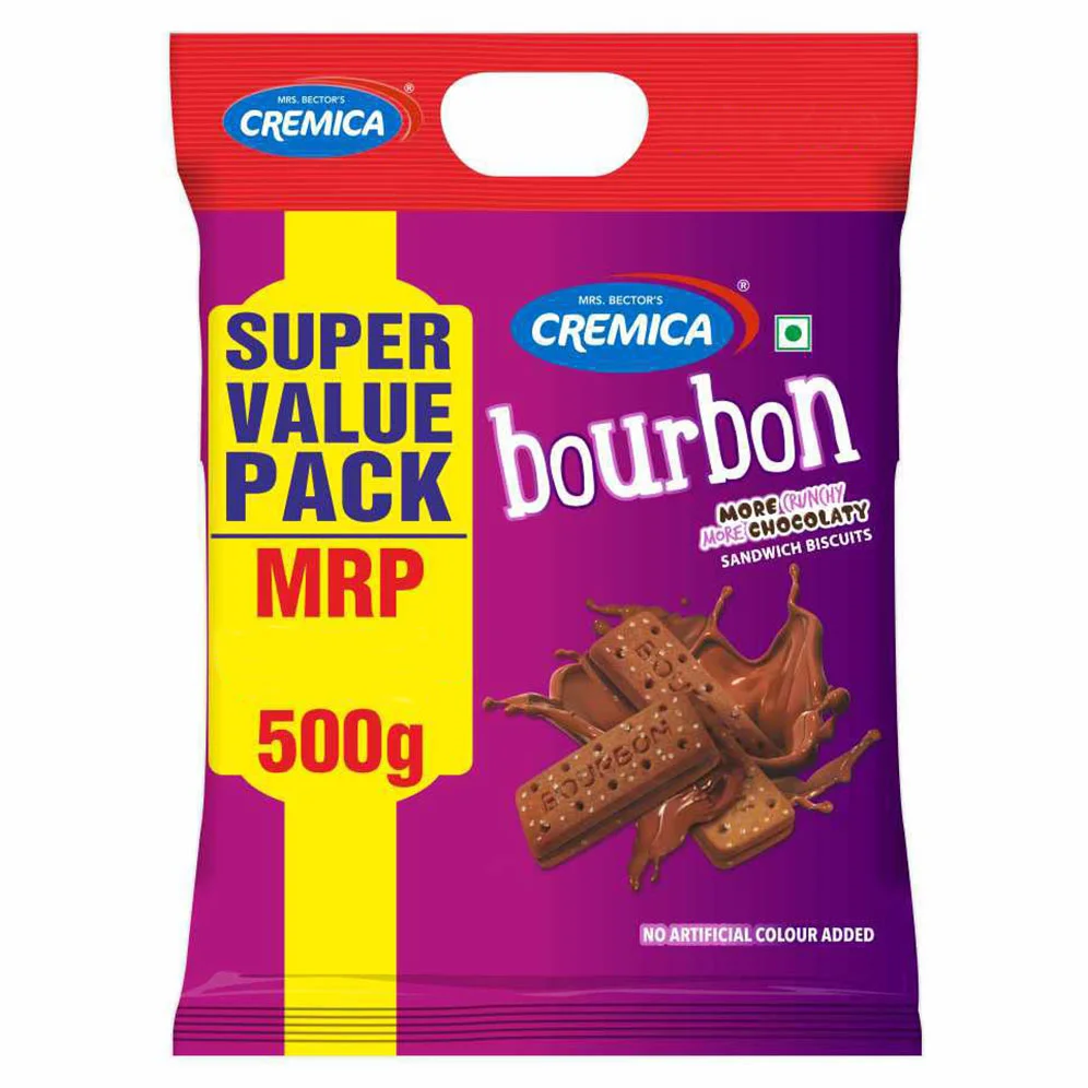 CREMICA Bourbon Sandwich Biscuits More Crunchy More Chocolate