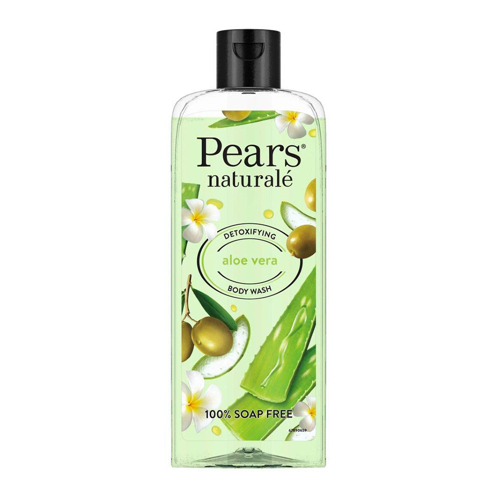 Pears Naturale Aloe Vera Detoxifying Body Wash with 100% Soap Free