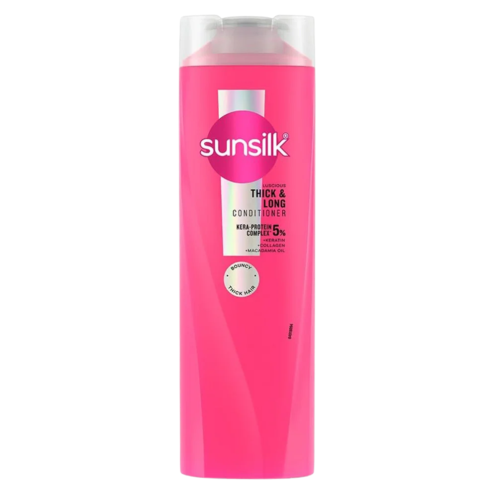 sunsilk Luscious Thick and Long Conditioner with Kera Protein Complex 3% with Keratin + Collagen + Macadamia Oil