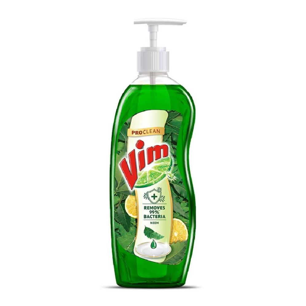 Vim Extra Anti Bac with Neem Dishwash Gel Bottle