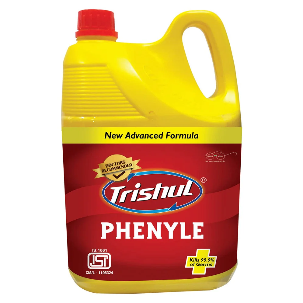 Trishul Black Phenyle Can for Kills 99.9% of Germs