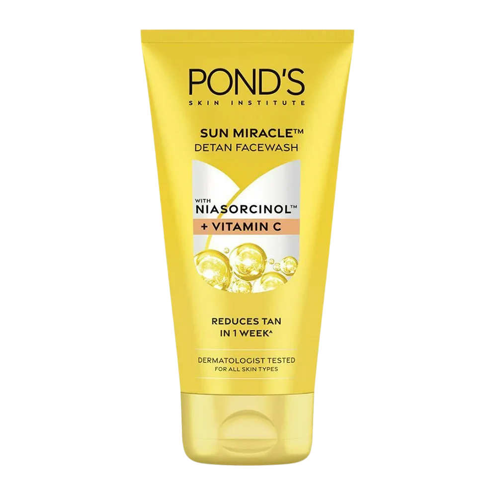 PONDS Sun Miracle Detan Face Wash with Vitamin C and Niacinamide