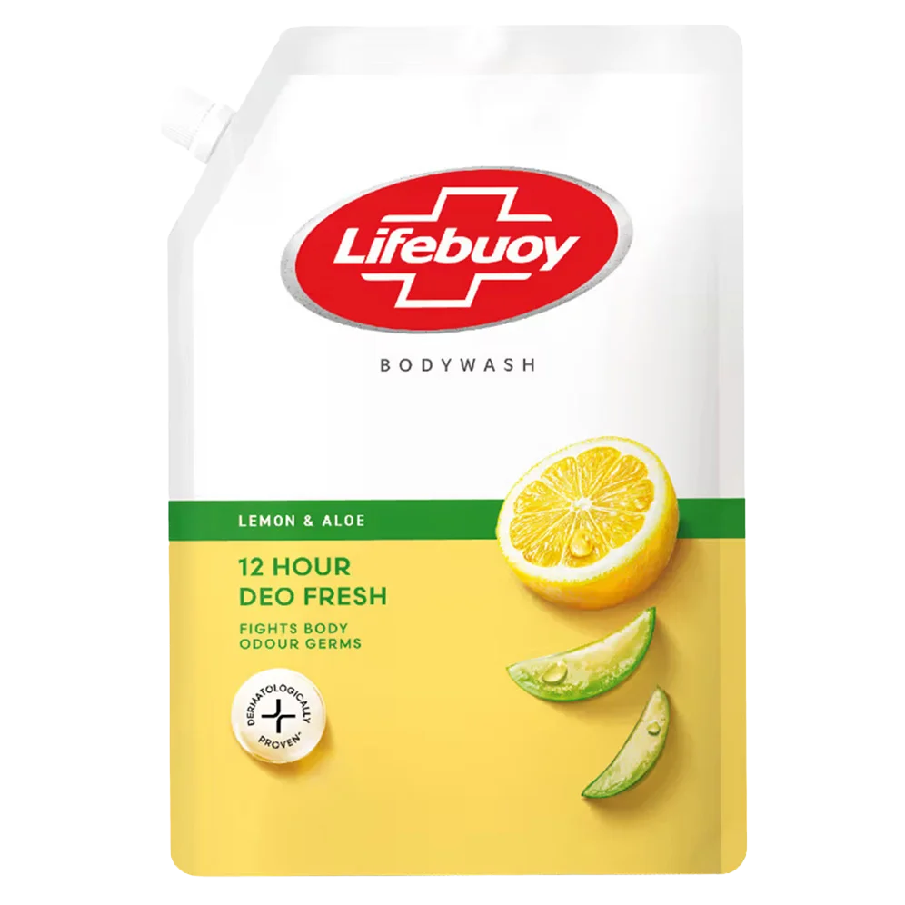 Lifebuoy Lemon and Aloe Body Wash with 12 Hours Deo Fresh Refill