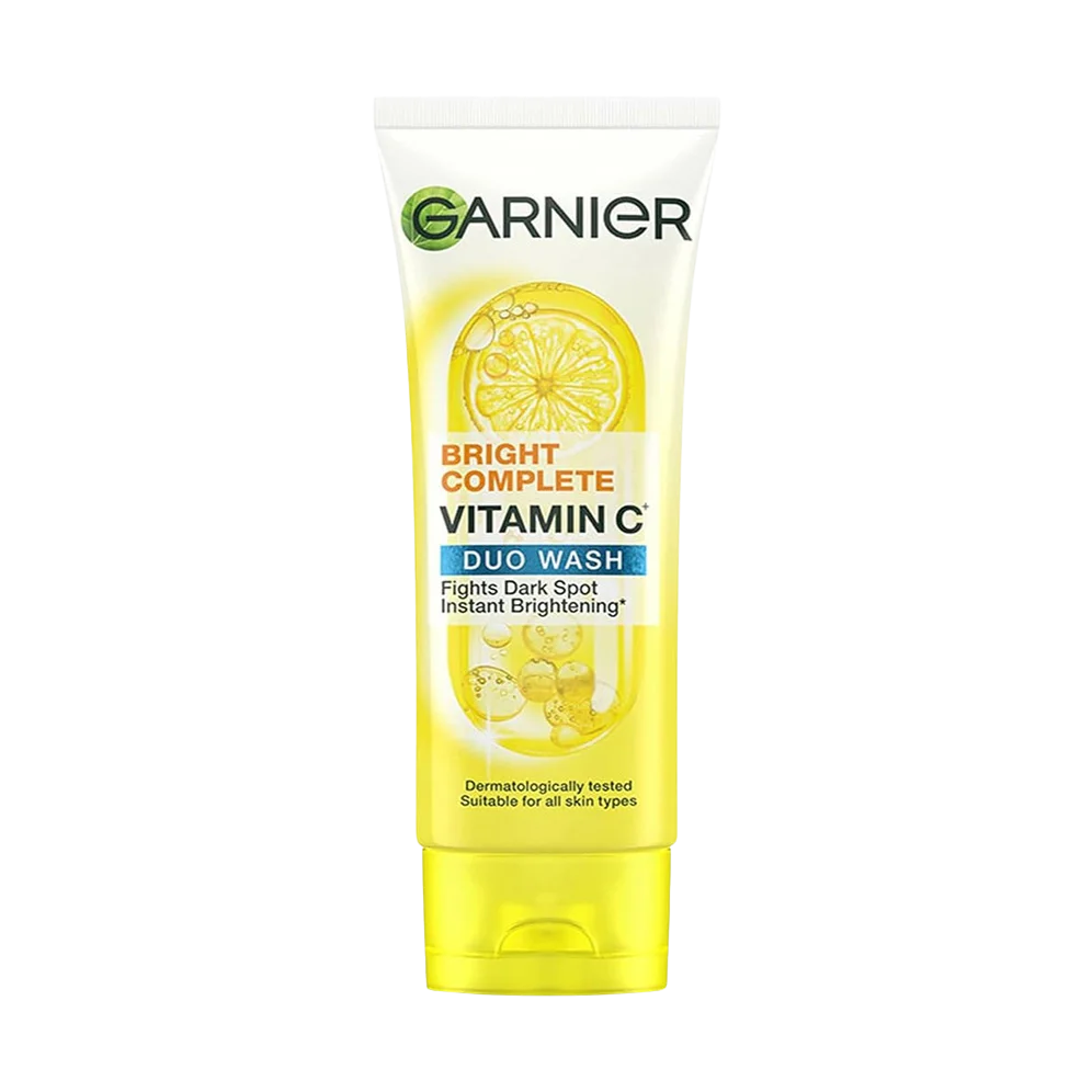 GARNIeR BRIGHT COMPLETE Vitamin C Face Wash for Clears Dullness