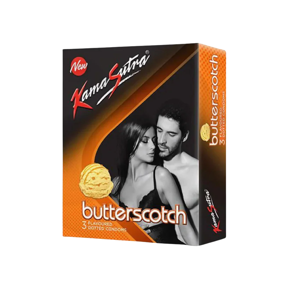 KamaSutra Butterscotch Flavoured Dotted Condom