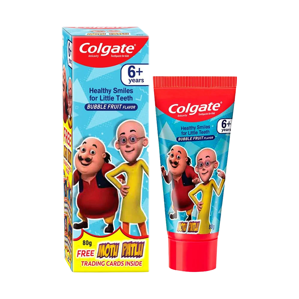 Colgate Motu Patlu Bubble Fruit Flavor 6+ Years Kids Toothpaste