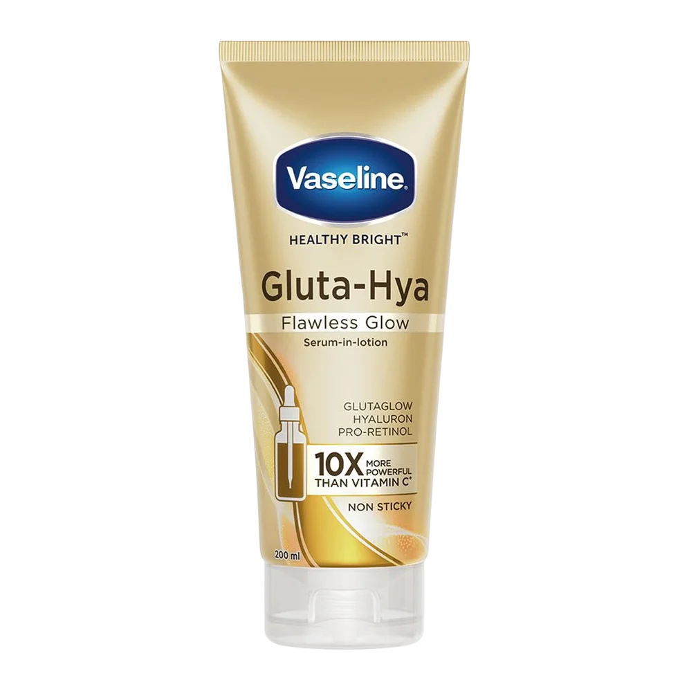 Vaseline Healthy Bright Gluta-Hya Flawless Glow Serum in Lotion for Glutaglow Hyaluron Pro Retinol with Non Sticky