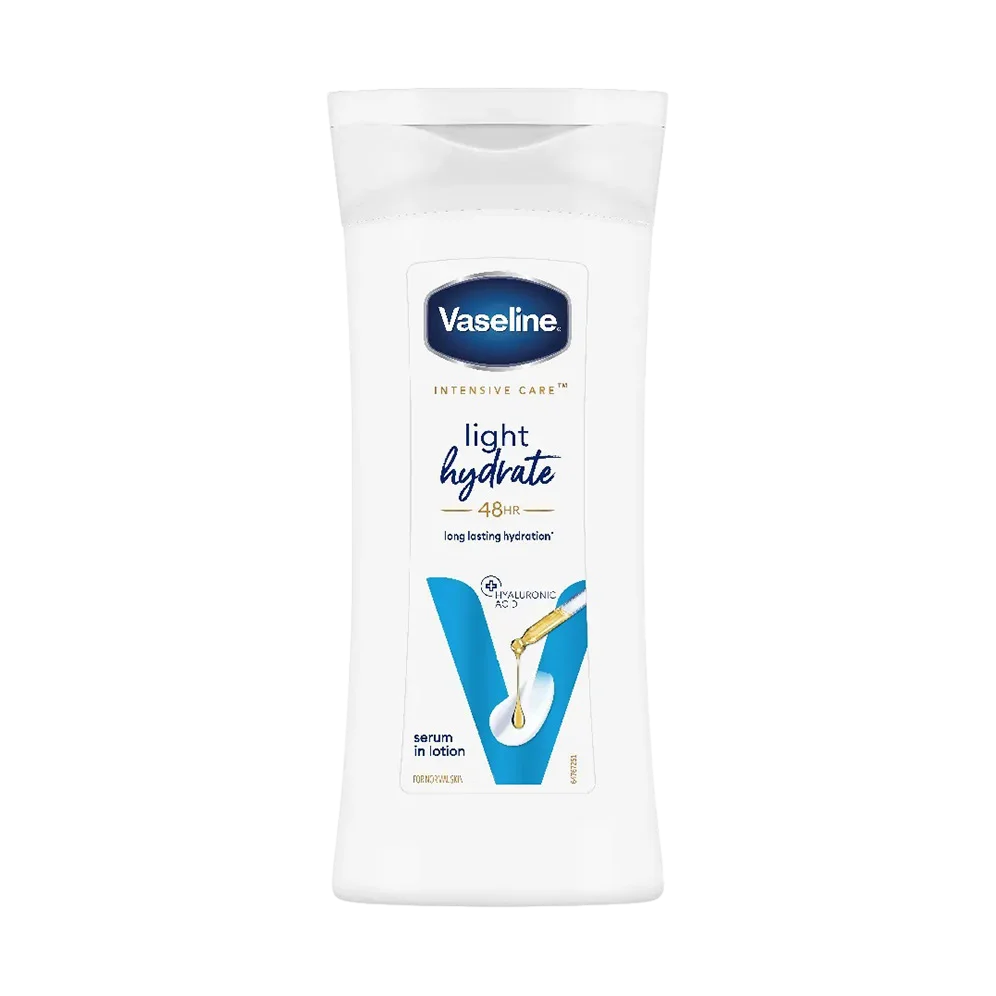 Vaseline Intensive Care Light Hydrate + Vitamin B3 Serum in Lotion with 10X Skin Barrier Protect Vitamin