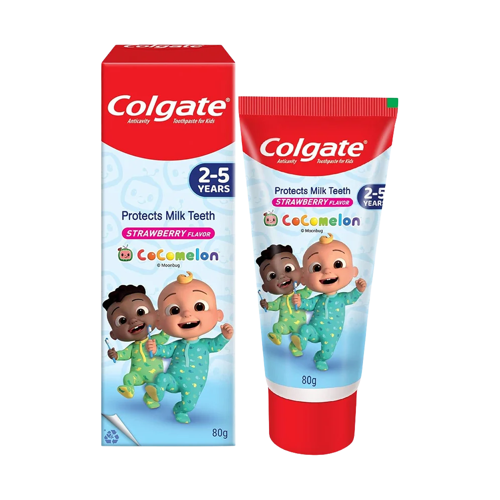 Colgate Strawberry Flavor 2 to 5 Years Anticavity Kids Toothpaste