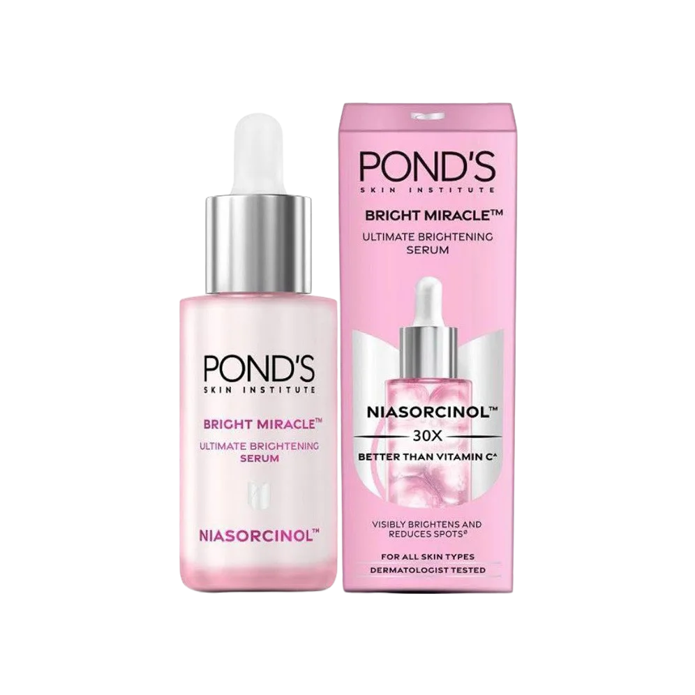 PONDS Bright Miracle Niasorcinol Ultimate Brightening Serum for Visibly Brightens and Reduces Spots