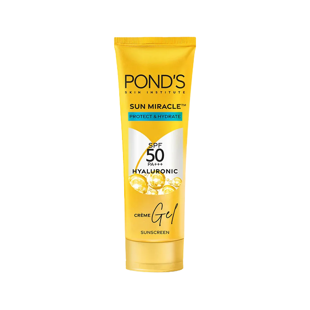 PONDS Sun Miracle SPF 50 PA+++ Hyaluronic Creme Gel Sunscreen for Protect and Hydrate